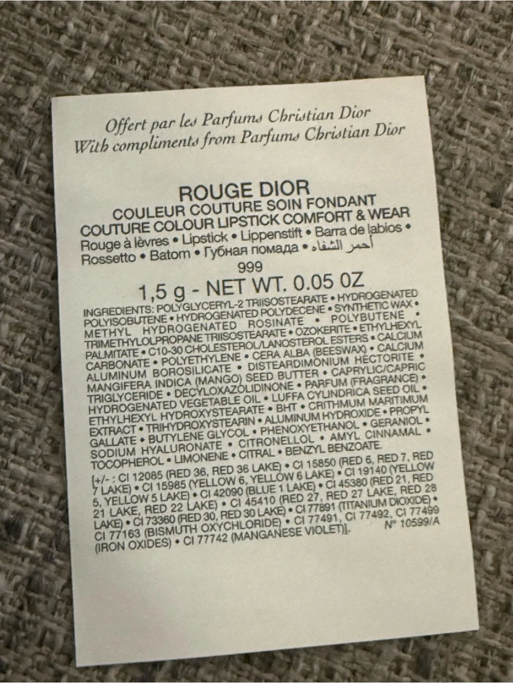 Dior new rouge